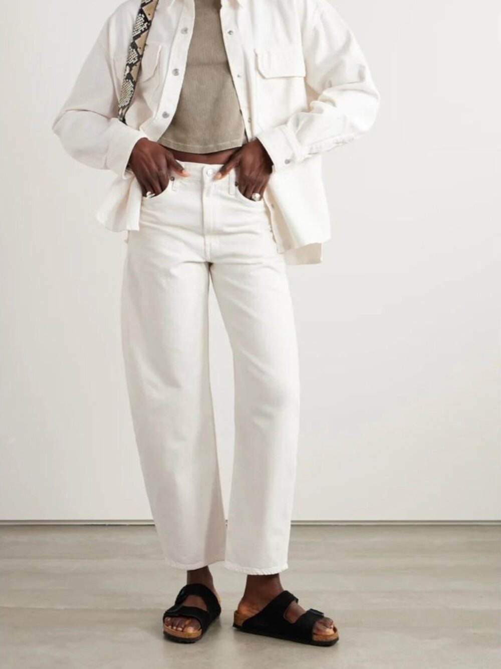 AGOLDE Balloon Jeans White Size 24 High Rise Barrel Leg Denim